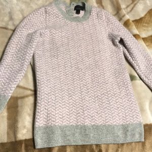 Gorgeous pure cashmere pink/gray sweater